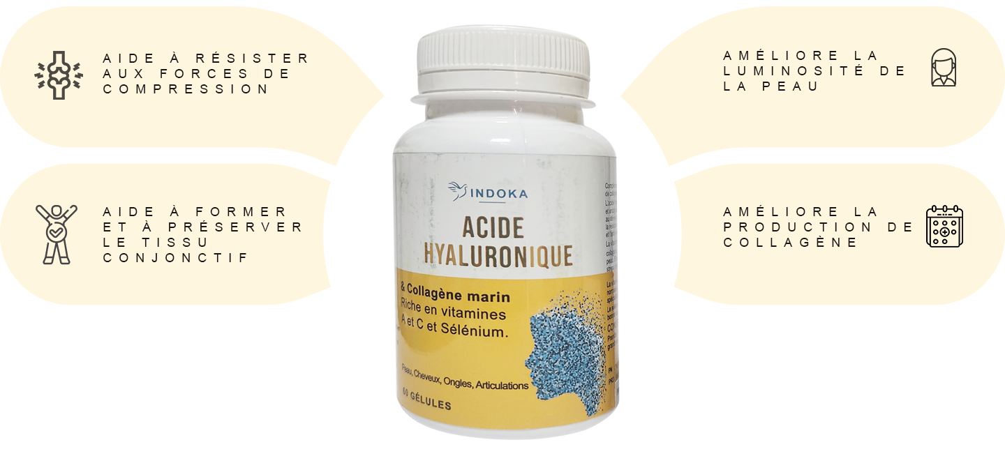 Acide Hyaluronique Vita World - Pack De 3 Flacons, 300 Capsules (100mg Chacune), Pharmacie Allemagne, Neuf